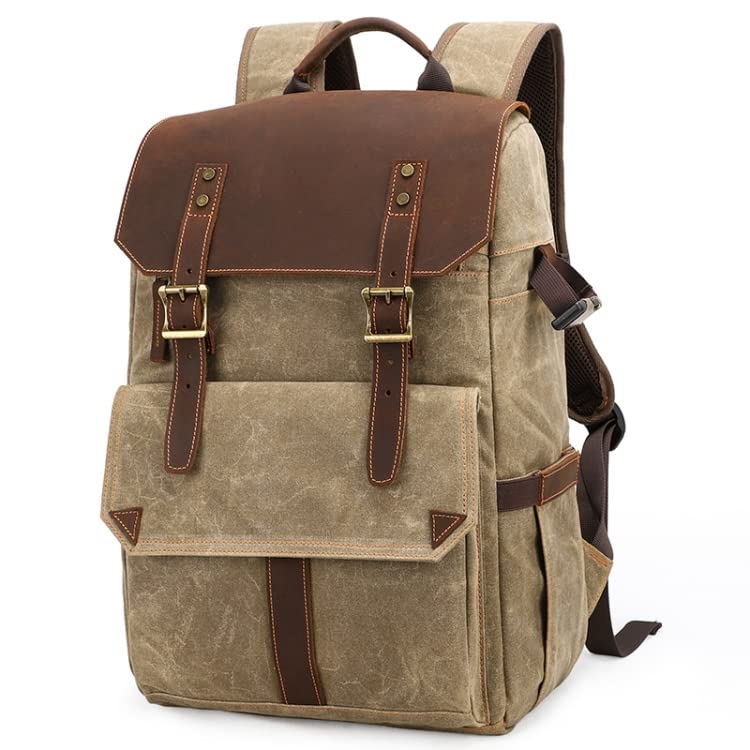 ubervia Camera Accessories K-011 Outdoor Shoulder Digital Camera Bag Batik Canvas Waterproof Large-Capacity Photography Backpack-picture-53