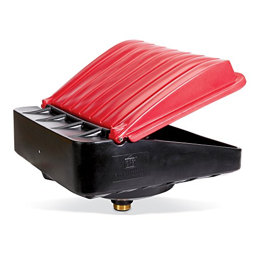 New Pig Burpless Extra-Large Poly Funnel, For Steel Drums, Totes & Tanks w 2 NPT, 22 L x 20 W x 10 H, Red, DRM166-RD