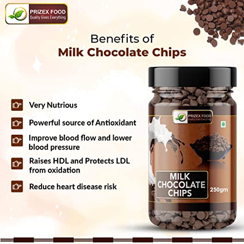 Image of Prizex Premium Milk Chocolate Chips 250g
