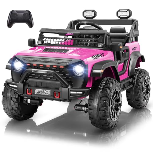 Hikole 24V Ride on Toys for Kids, 2 Seater Electric Car with Remote Control, 9AH Battery, 4×4 Powered Wheels, 20