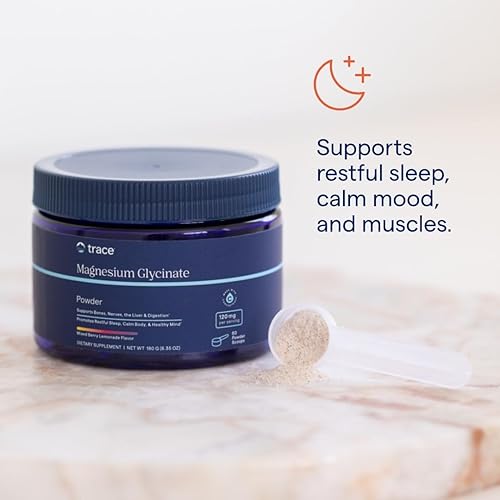 Miniatura 3 de Trace Minerals Polvo de glicinato de magnesio - Mezcla de limonada de bayas 6.35 oz en polvo