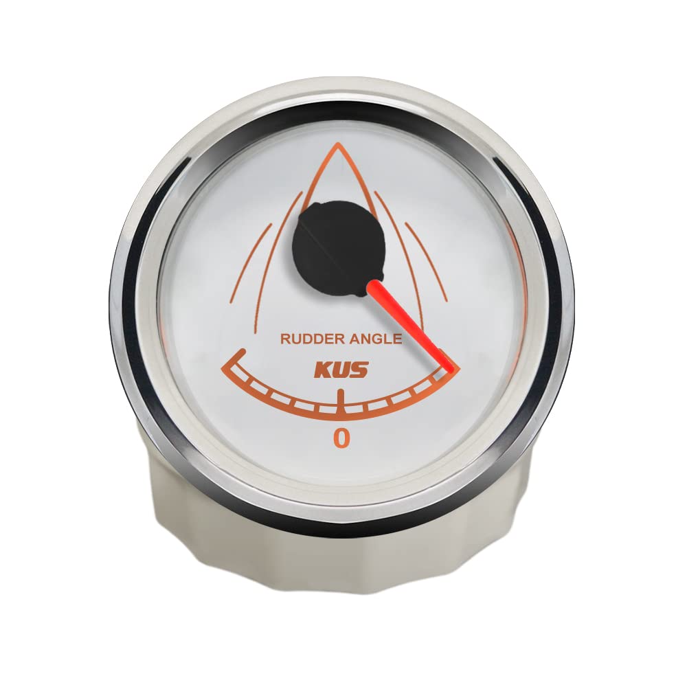 KUS gouvernail Angle Indicateur Jauge 0-190ohm Signal avec détecteur de gouvernail 52mm 12V/24V