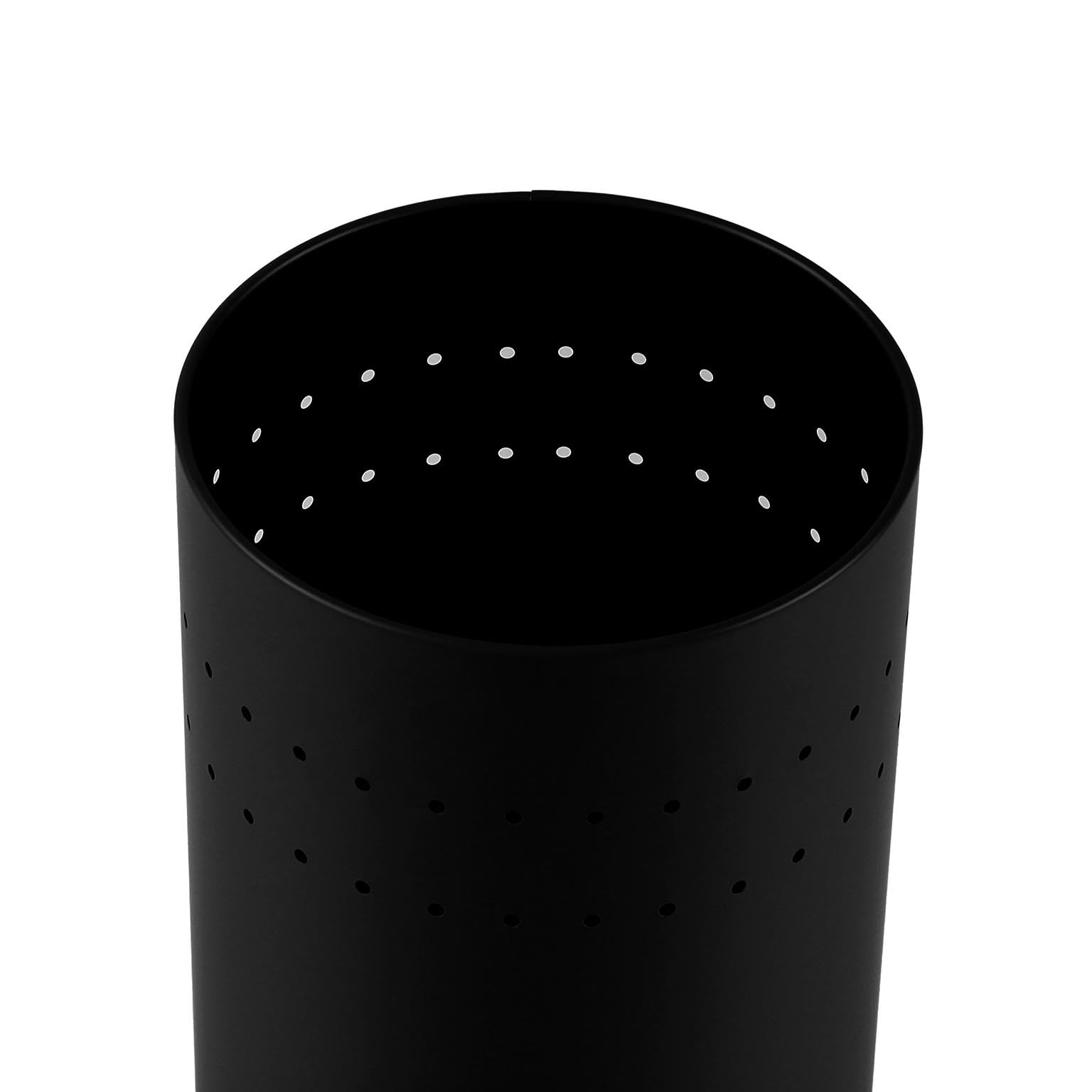 Versa Malena Porta Paraguas Moderno Metal Negro Mate 50x23x23 cm