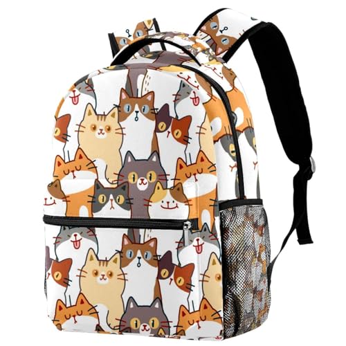 Sac à dos d'école multicolore 29.4x20x40cm pour ados et filles