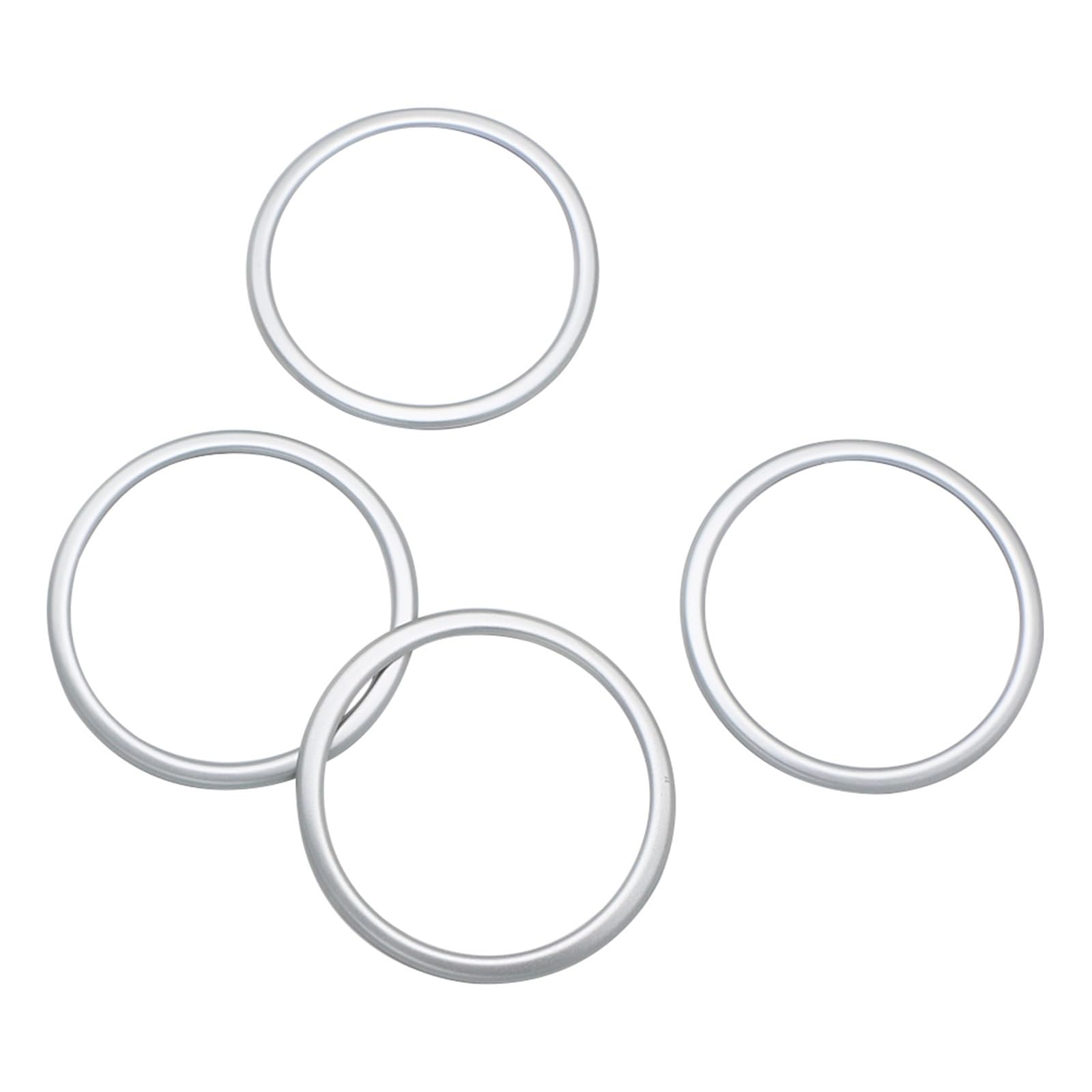 for BMW X1 F48 2016-2022 Front & Rear Door Speaker Cover Ring Trim Sticker Car Interior Accessories 4pcs Car Trim Interior(ABS Sliver)