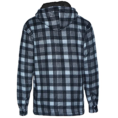 Image of Yasumond Hoodies for Men Zipper Fleece Sweatshirt Heavy Sherpa Lined Hooded Warm Winter Coats Big Tall