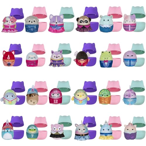 Image of Squishmallows Squishville Series 10 Mystery Mini 3 Pack Jazwares Plush | Soft Squishy Collectible Blind Little Figure Capsules Stuffed Animal Toy Gift for Kids, Boys & Girls