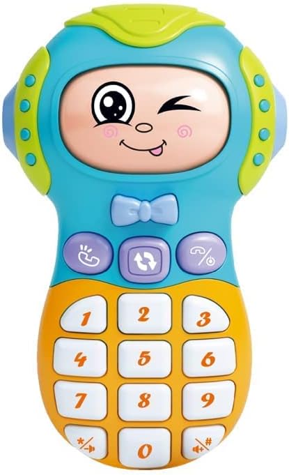 CALIST Expression Mobile Phone Toy - Toy Phone with Light & Sound, 3 Mode Face Changing Baby Phone for Toddlers & Kids, Phone Toy for Kids - Random Color,Plastic,Multi Color, ( Pack of 1 )