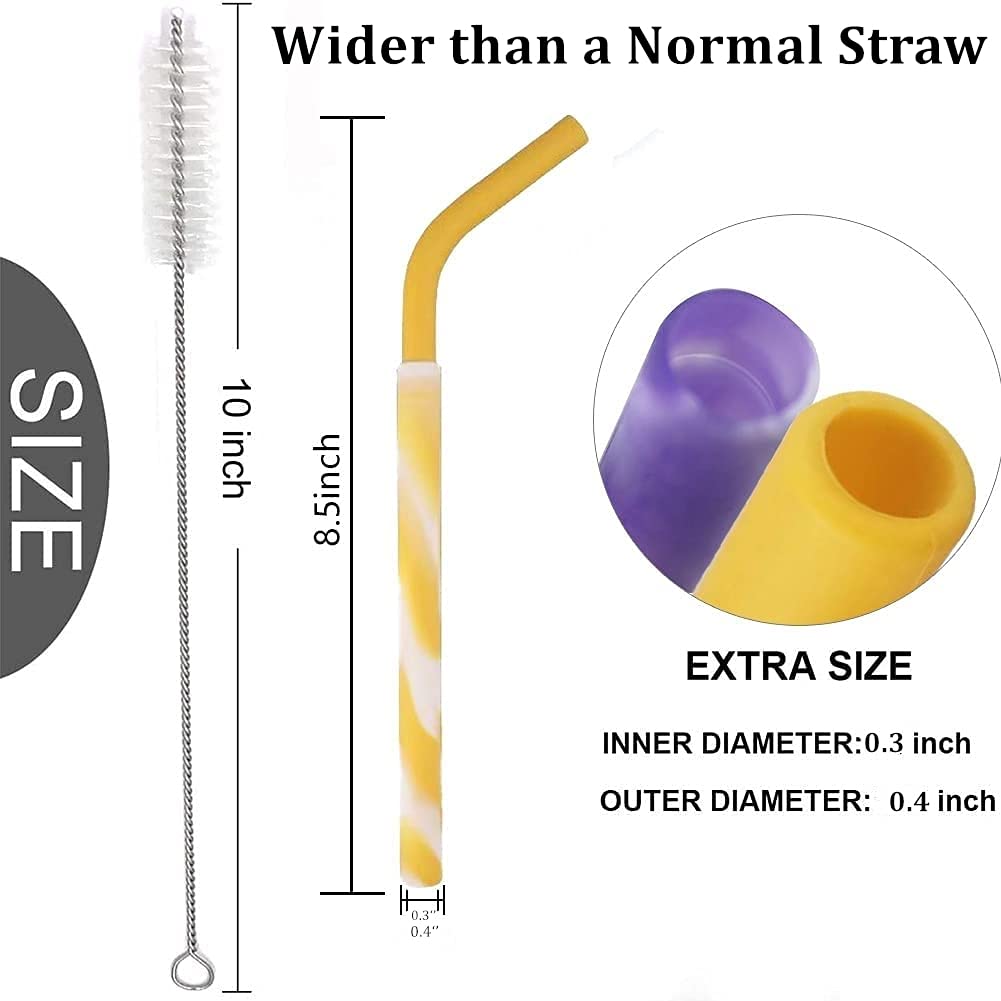 Wild & Stone Pailles En Silicone, Couleurs Arc-en-ciel, Pack De 6