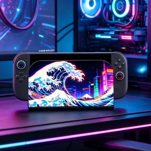 Funda para base de Switch 2 carcasa protectora Neon Wave 2