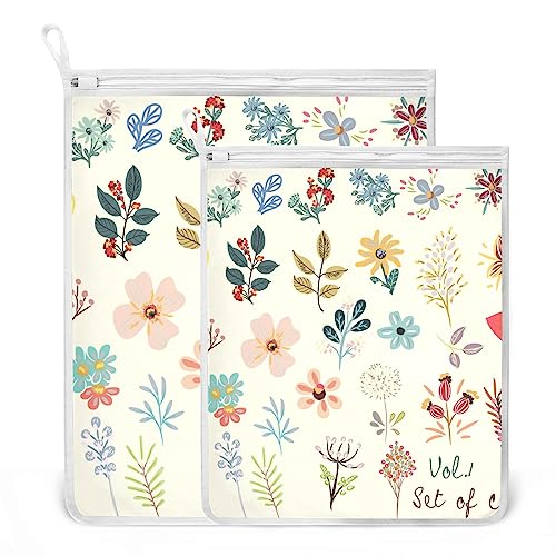 Emelivor G312593263P600C640S1307 Cute Floral Laundry Bags Mesh Wash Bags Set Of 2 Delicates Bag cover