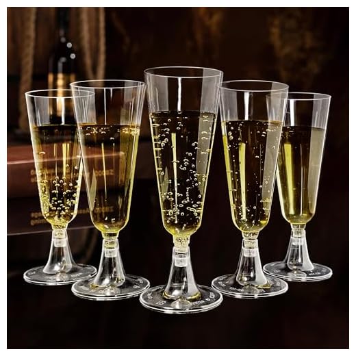 LYLIDIA Copas Champán Plástico 25 Piezas Vasos de Champán Plastico 160ml Copas Vino Plástico Copas de Cava Flautas Champán Desechables para Fiestas Bodas Picnics