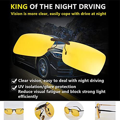Night Driving Glasses Clip-On, Polarized Glare Reduce, High Definition Vision2