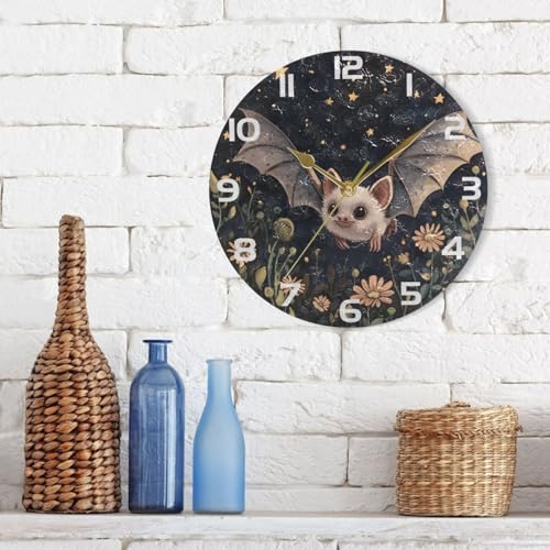 Reloj de pared analógico redondo ALAZA 9.4 in miniatura 6