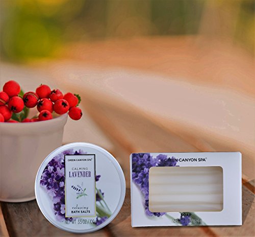 Mothers Day Gift Baskets - Green Canyon Spa Luxury Wicker Basket Gift Set In Lavender, 8 Pieces Premium Bath And Body Spa Work Set In Handcrafted Basket For Women Mother In Law #TOP3