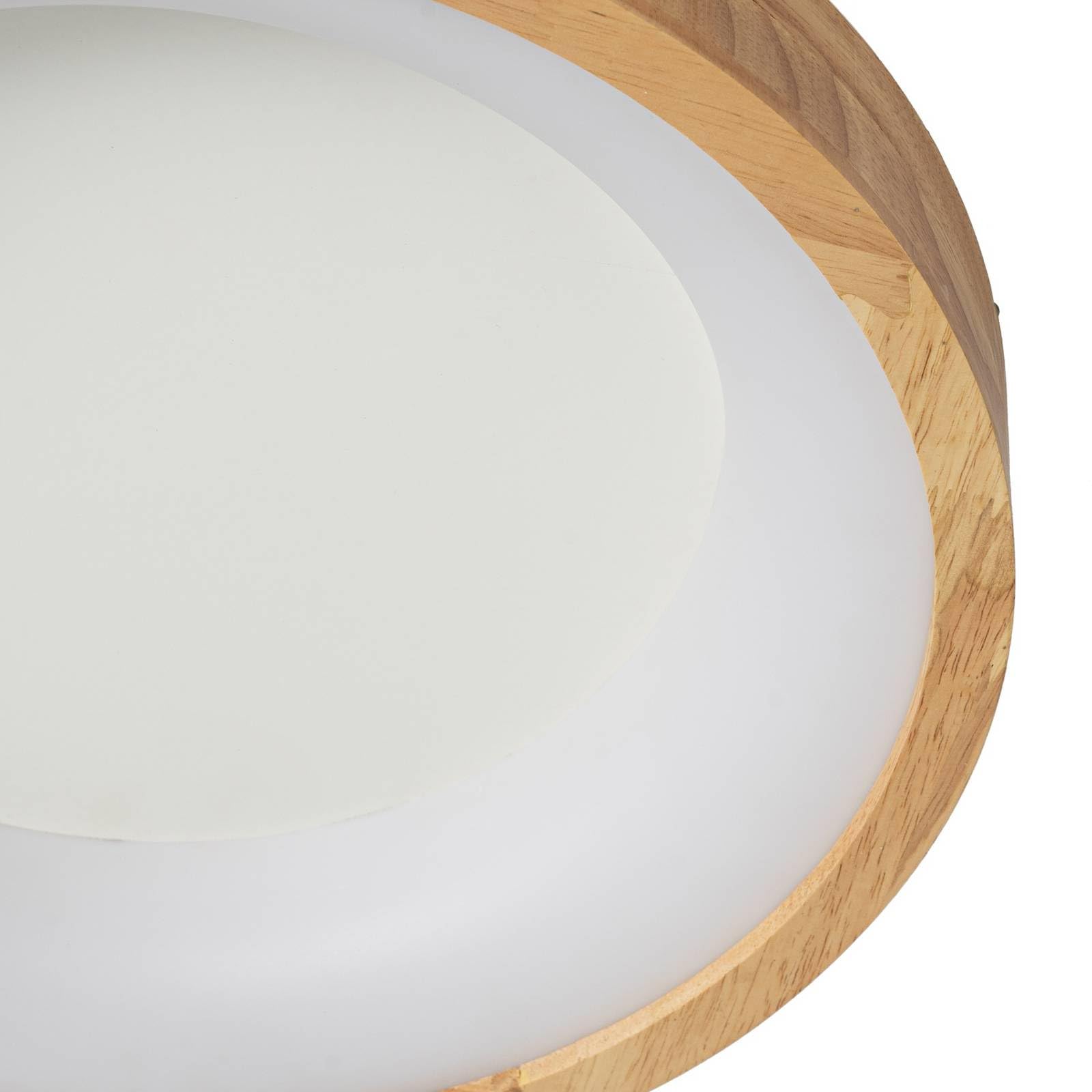 Lucande Bombillas LED lámpara de techo en madera, plafón | lámpara de salón, moderno, cct, 2700 k blanco cálido - 6500 k luz, de madera para comedor, sala de estar, salón, pasillo