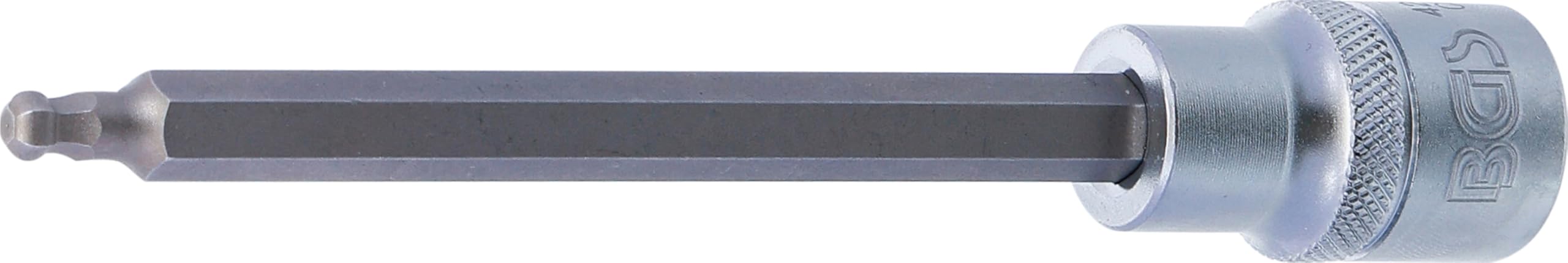 BGS 4258-5 | Bit Socket | length 140 mm | 12.5 mm (1/2") Drive | internal Hexagon with Ball Head 5 mm