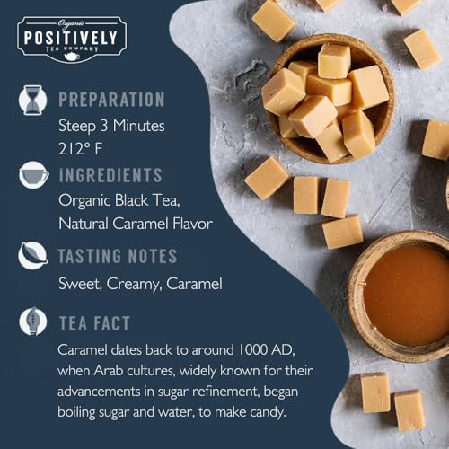 Image of Organic Positively Tea Company, Caramel Black Tea, Loose Leaf, 16 Ounce