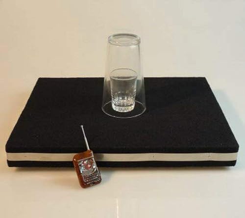 Miniatura 3 de blue-ther Mando a distancia dos en uno bandeja de rotura de vidrio Pro + moneda en alfombrilla de cristal con cubierta de escenario trucos de magia