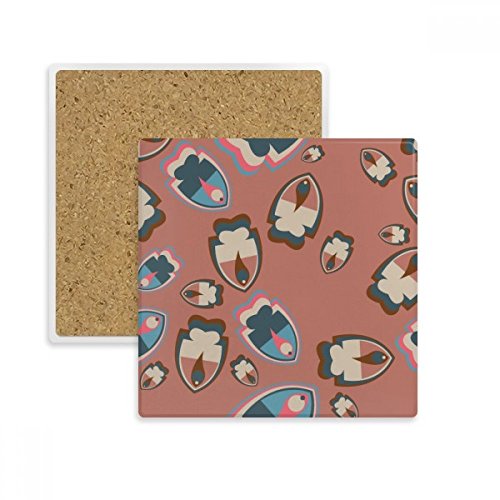 Poisson tropical dessous de verre en pierre, id&eacute;e cadeau d&eacute;co