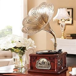 TAISK Tourne-Disque rétro, Hi-FI et Connexion sans Fil à la Maison Tourne-Disque de Style Vintage, Enregistrement MP3… - Les Beatles, Paul McCartney, John Lennon, RIngo Starr, George Harrison TAISK Tourne-Disque rétro, Hi-FI et Connexion sans Fil à la Maison Tourne-Disque de Style Vintage, Enregistrement MP3… – Image 4