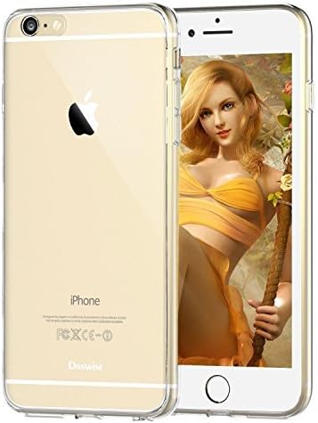iPhone 6 plus Case, Daswise Slim-Fit iPhone 6 plus 5.5 inch [Ultra-thin] TPU Bumper Scratch Protection Metallic Finished Base [Impact Resistant Bumpers] [Scratch Resistant/Shock Proof/Dirt Proof] Best Apple iPhone 6 plus case (5.5 Inch) (Crystal Clear)