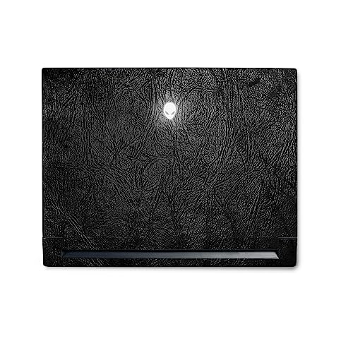 Image of MightySkins Skin Compatible with Alienware M18 R1 (2023) Full Wrap Kit - Black Leather | Protective, Durable, and Unique Vinyl Decal wrap Cover | Easy to Apply & Change Styles | Made in The USA