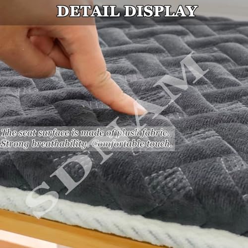 OutdoorIndoor Panca Antiscivolo Cush per Patio Swing Loveseat Pad 484060x12141618 Pollici Grigio Scuro Giardino Seat Cush per t &