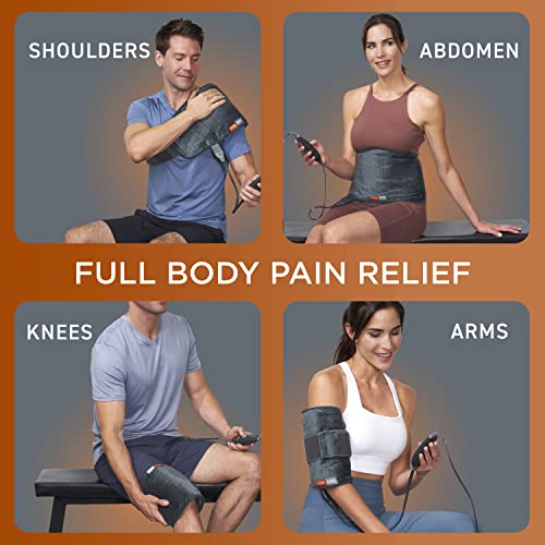 Far Infrared Heat Wrap for Athletes - Muscle Relief for Back, Neck, Shoulder, & Knee Pain