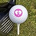 Breast Cancer Awareness Pink Ribbon in Heart Wilson Golf Balls 12 Pack, Regulation Size Full Color Premium Golf Balls
