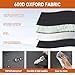 CDIYTOOL Windshield Window Snow Cover with 2 Hooks and 2 Mirror Covers Ice and Snow Front Window Sunshade Cover Fit for SUVs, Trucks, Cars (Black-SUVs)
