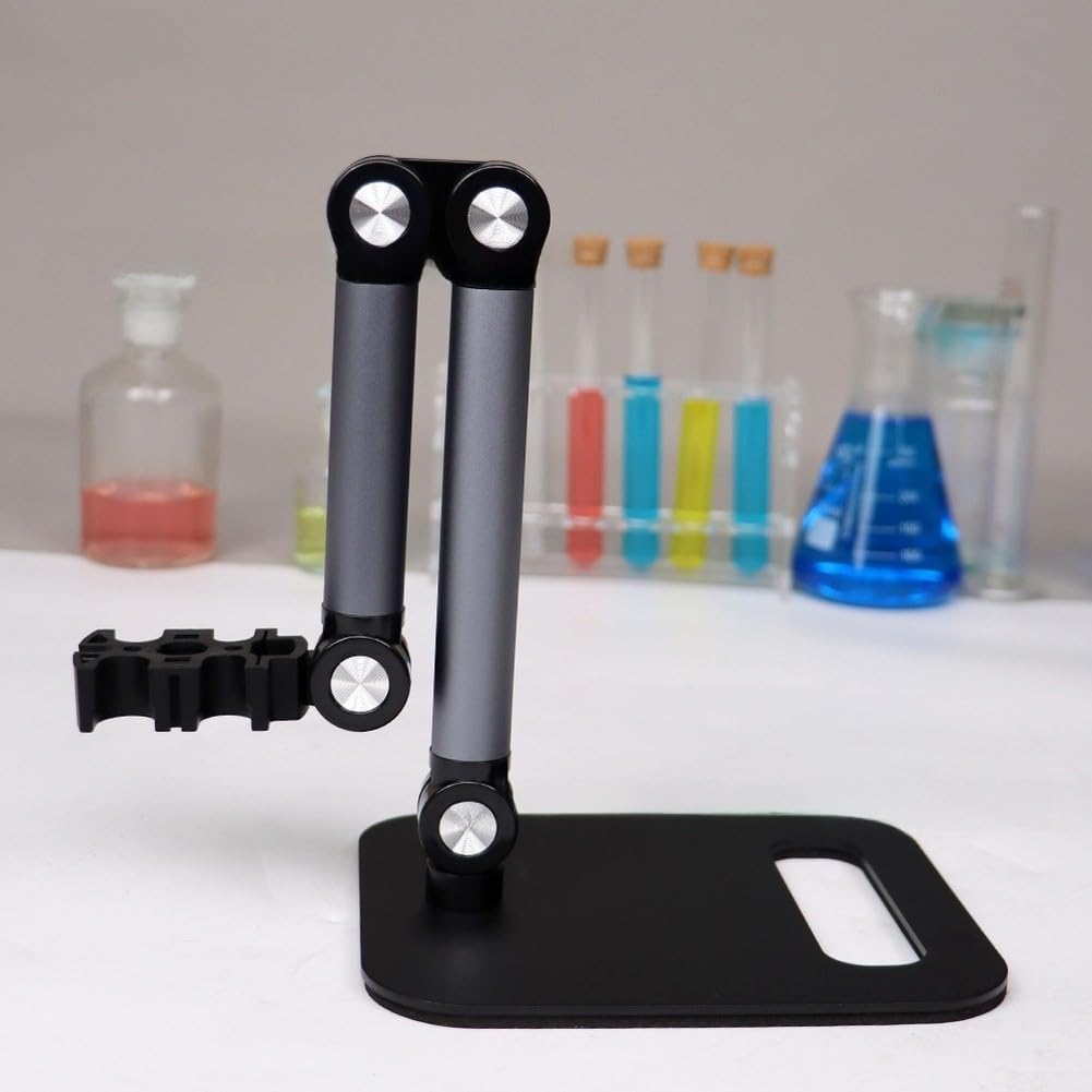 Support d'électrode de laboratoire réglable avec bras de support de 30 cm pour un positionnement précis dans des expériences scientifiques et des laboratoires de recherche compatible avec les