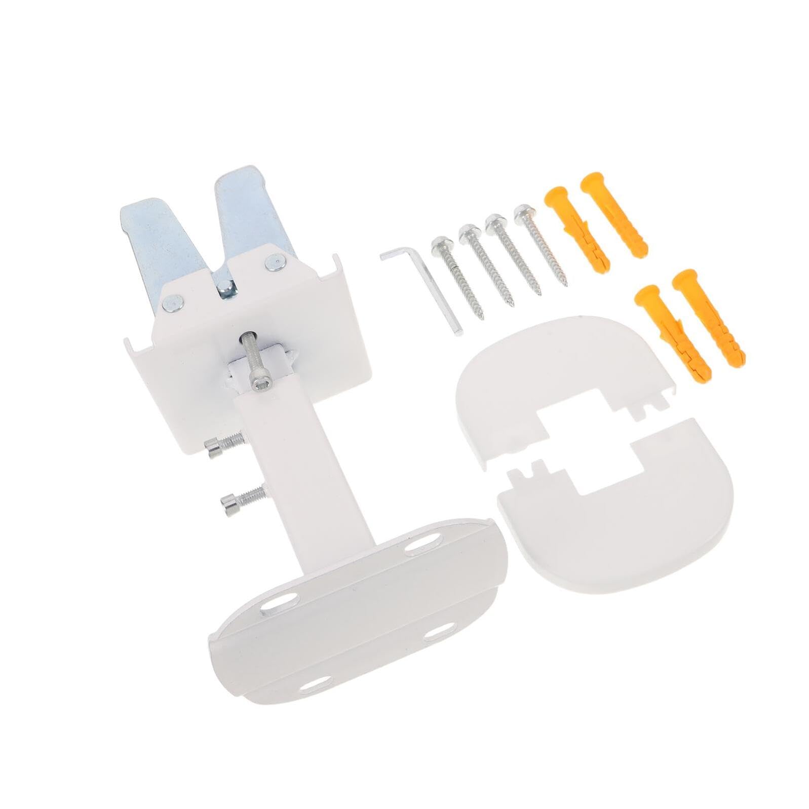 BESTYASH Support de Fixation de Radiateur en Acier Carbone Blanc Réglable en Hauteur de 14 à 21 Cm, Facile à Entretenir, pour Radiateurs sur Pied