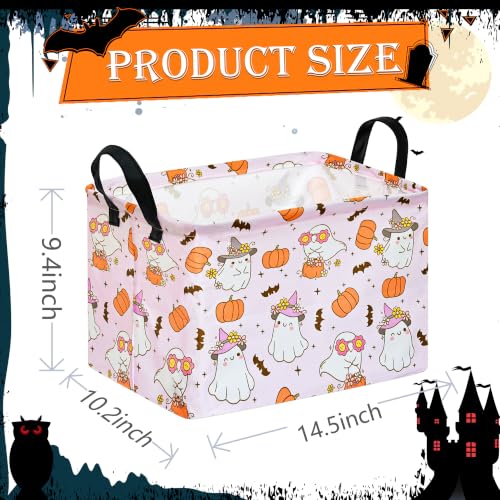 Image of Halloween Shelf Nursery Storage Basket Laundry Hamper Storage Box and Bins for Kids Home Clothes with Handles