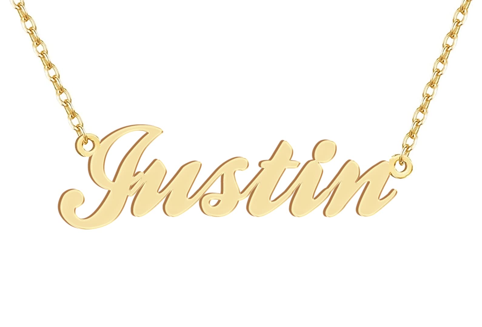 Dancing WolfPersonalized Customized Name Necklace