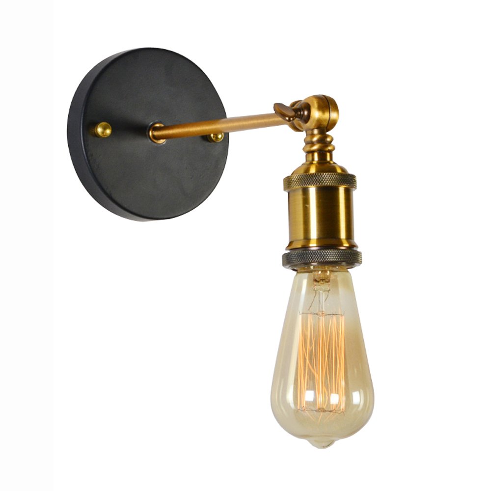 OZBMA Wall Mounted Light Sconce Antique Adjustable Swing Arm Fixture American Vintage Industrial Lamp Corridor Aisle Stairs Bedroom Lighting Reading