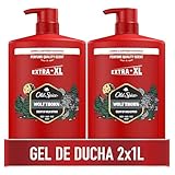 Old Spice Wolfthorn Gel De Ducha Y Champú Para Hombres 2x1000ml, Gel Para Cara, Cuerpo Y Pelo 3 En 1 Multiusos, Frescura Duradera, Fragancia Excepcional, Limpieza Profunda