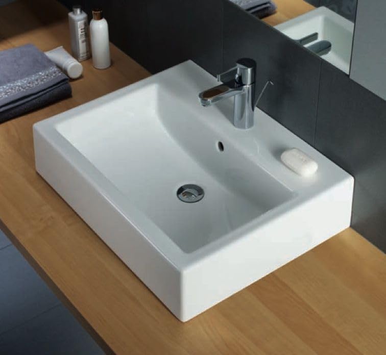 Lavabo bagno Pozzi Ginori Closer con bacino rettangolare 60 cm (solo lavabo)