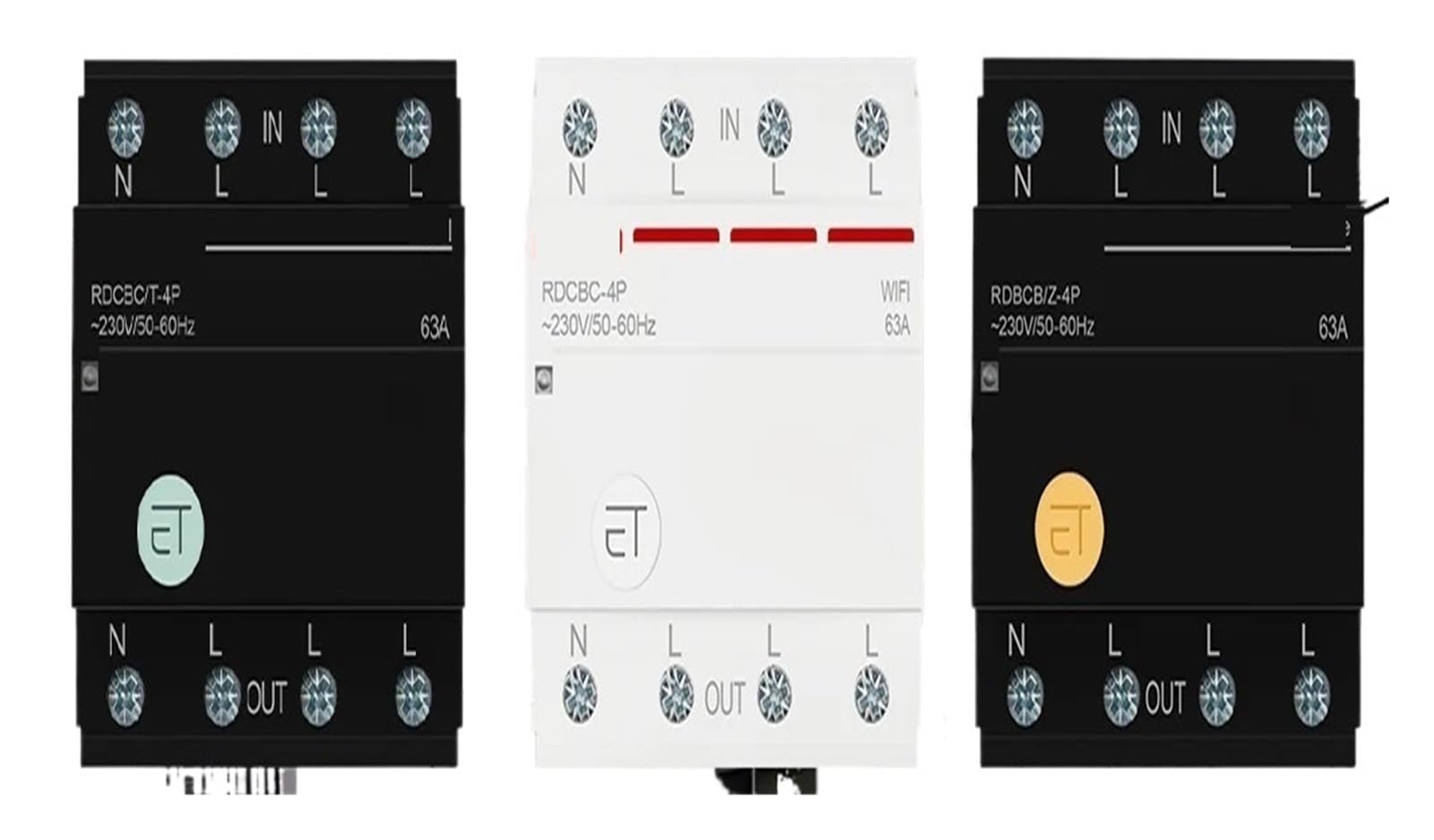 1 pz 3P+N Interruttore Relè Timer Controllo Vocale for Alexa Home(Tuya ZigBee,63A)