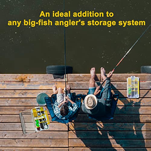 Fishing Tackle Set Tackle Boxes Fishing Tackle Starter Kit With Removable Dividers Fishing Tackle Storage Organizer Double Sided Fishing Lure Box With 36 Compartments 102Pcs Fishing Tackle Set #TOP6