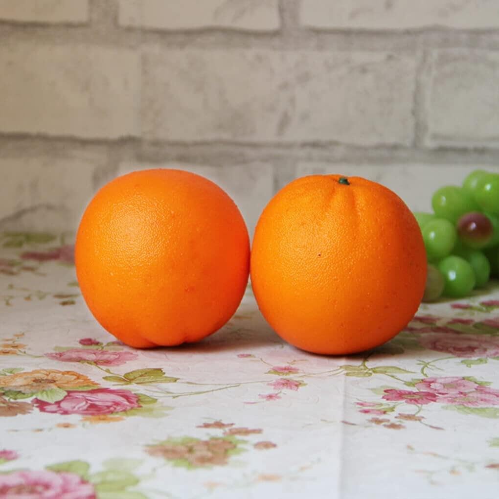3 Pieces Artificial Orange Decoration Simulation Fruit Fake Props Home