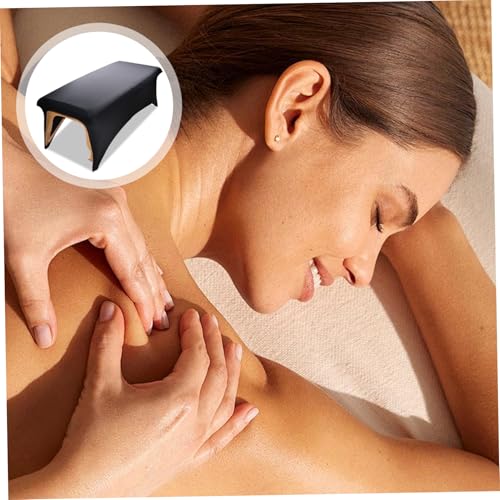 Housses de lit pour cils lot de 2 en polyester extensible 30 x 72 cm pour table de massage