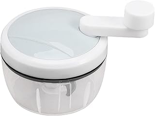 手動オニオンチョッパー、手動フードチョッパー - 手動ミニガーリックビーター、野菜と玉ねぎのチョッパー、ポータブル小型フードプロセッサー、家庭用ハンドガーリックマッシャーガーリッククラッシャー野菜オニオンチョッパー,小型フードプロセッサー、手動手回しフードチョッパーミンサーツール、野菜、生姜、ナッツ用ガーリックグラインダー