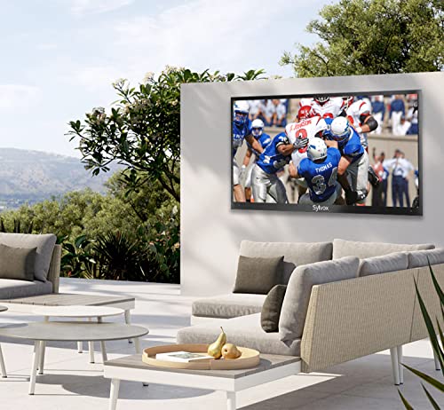 Image of SYLVOX Outdoor TV, 55 inch Waterproof 4K Smart TV, Outdoor Television Support Bluetooth WiFi for Full Sunshine Areas 2000nits (Pool Series)