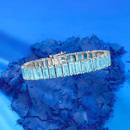 Ross-Simons 60.00 ct. t.w. Sky Blue Topaz Tennis Bracelet in Sterling Silver3