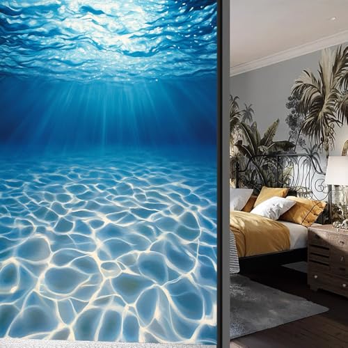 Vinilo decorativo adhesivo con diseño oceánico 70x120 cm miniatura 3