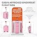 Easyjet 45x36x20 Carry on Suitcase Approved Underseat Cabin Bag Case Lightweight Hand Luggage 1.3kg 33L Pink