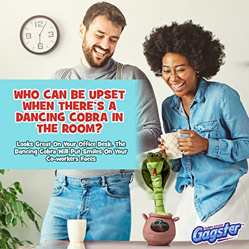 Gagster Dancing Cobra Snake - Dancing, Talking, Mimicking Cobra Snake Toy - Great For Kids & Adults - Singing, Joking, And Repeating What You Say - Perfect Gag Gift Plush Novelty Mimic Toy #TOP7