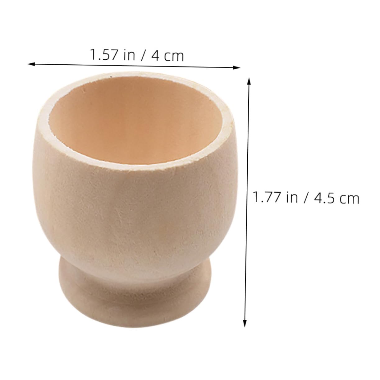 VOSAREA Easter Bunny Shape Egg Holders Wooden Egg Organizers Set for Display and Decor