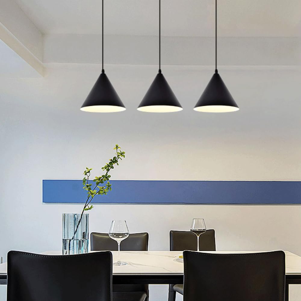 HAIDU Lampe Suspension Verre Style Industriel Nordique - Lustre Unique E27 Cuisine Salon Chambre